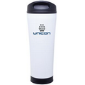 18 Oz. White Cara Stainless Steel Tumbler